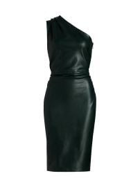 Ronny Kobo Pelle Faux Leather One Shoulder Knee Length Dress at Saks Fifth Avenue