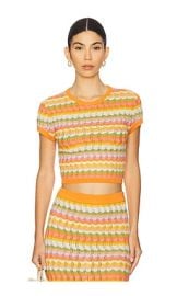Ronny Kobo Quartz Knit Top In Rainbow Multi at Revolve