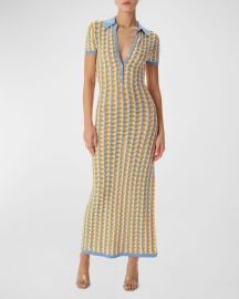 Ronny Kobo Quinlan Short-Sleeve Knit Midi Dress at Neiman Marcus