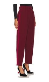 Ronny Kobo Ronny Tuxedo Trouser In Oxblood at Revolve