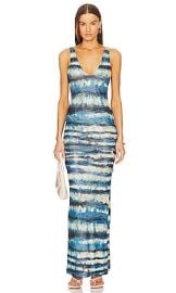 Ronny Kobo Rozio Dress In Blue Tye Dye Multi at Revolve