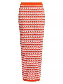 Ronny Kobo Wilkins Striped Knit Maxi Skirt in Carnation Multi at Saks Fifth Avenue