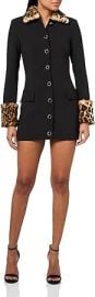 Ronny Kobo Women's Lena Jacket Dress with Faux Fur Trim at Amazon