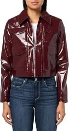 Ronny Kobo womens Linde Faux Leather Jacket at Amazon