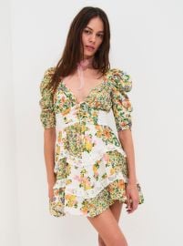Rosalyn Mini Dress Green For Love amp Lemons at For Love and Lemons