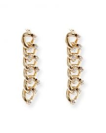 Rosantica Liberta Crystal Chain Earrings at Neiman Marcus