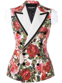 Rose Brocade Jacket by Dolce & Gabbana at Far Fetch