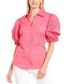 Rose Detail Shirt at Go Silk