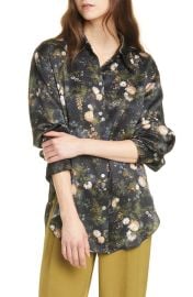 Rose Field Shaped Collar Silk Blouse at Nordstrom Rack