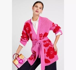 Rose Garden Intarsia Cardigan at Kate Spade