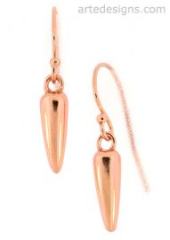 Rose Gold Spike Earrings at Arte Designs