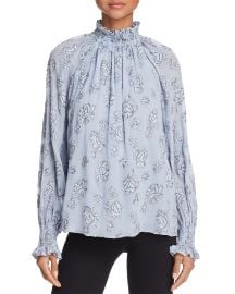 Rose Jacquard Top by Rebecca Taylor at Bloomingdales