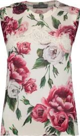 Rose Lace Top by Dolce & Gabbana at Neiman Marcus