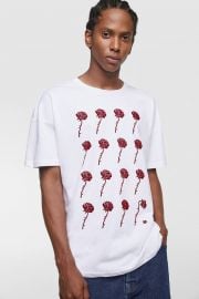 Rose Print Tshirt at Zara