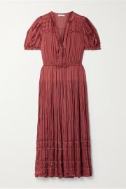 Rose Tiered Ruffle Midi Dress by Ulla Johnson at Net A Porter