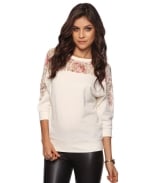 Rose lace sweatshirt at Forever 21