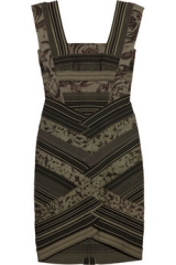 Rose print bandage dress by Herve Leger at The Outnet