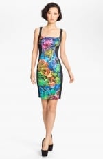 Rose print sheath dress by Just Cavalli at Nordstrom