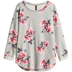 Rose print sweater at H&M