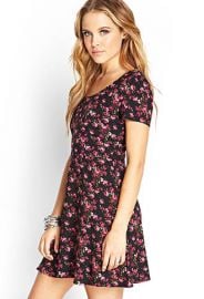 Rose print tea dress at Forever 21