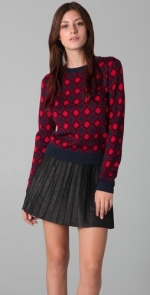 Roses red spotty sweater at Shopbop