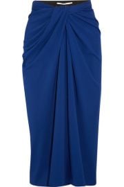 Rosetta Getty   Twist-front stretch-jersey midi skirt at Net A Porter