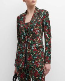 Rosetta Getty Floral Jacquard Blazer at Neiman Marcus