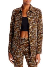 Rosetta Getty Geo Print Button Front Tailored Jacket Bloomingdales at Bloomingdales