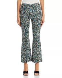 Rosetta Getty Printed Crop Flare Pants at Bloomingdales