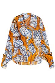 Rosie Assoulin - Printed silk-blend crepe de chine shirt at Net A Porter