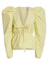 WornOnTV: Morgan’s yellow puff sleeve top on E! News Daily Pop | Morgan ...