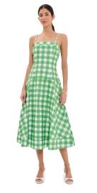 Rosie Assoulin Drop Me A Note Dress Grass Green 6 at Shopbop