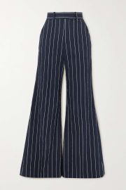 Rosie Assoulin Flare For The Dramatic Cotton Blend Trousers at Net a Porter