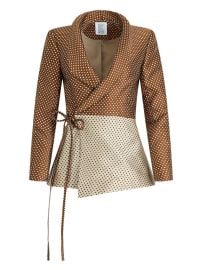 Rosie Assoulin Rapt Attention polka-dot Wrap Blazer Brown at Farfetch
