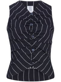 Rosie Assoulin Striped buttoned vest at Farfetch