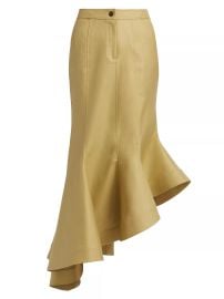 Rosie Assoulin Wave Asymmetric Cotton Twill Maxi Skirt at Saks Fifth Avenue