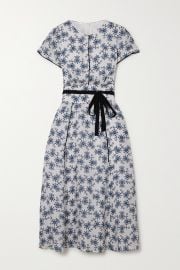 Rosie Belted Floral-Print Midi Dress by Cefinn at Net A Porter