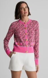 Rosie Sweater in St John x Malbon Logo Knit St John Knits at St John Knits