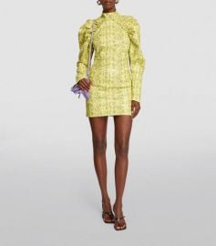 Rotate Birger Christensen Kim Faux Leather Mini Dress at Harrods