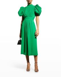 WornOnTV: Sheree’s green puff sleeve dress on The Real Housewives of ...