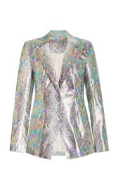 Rotate Fitted Python PU Blazer at Moda Operandi