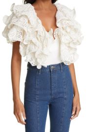 Rotate Ruffle Sleeve Bodysuit at Nordstrom