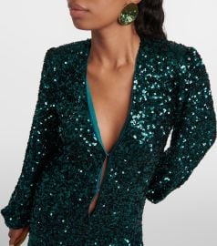 Rotate Sequined Minidress at Mytheresa