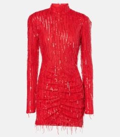 Rotate Sequined minidress at Mytheresa