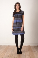 Rothko Stripe Digi Print Dress at Great Plains 