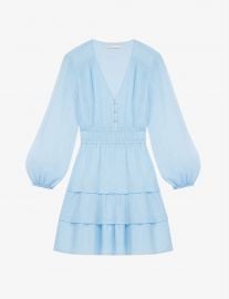 Roubelia pleated woven mini dress at Selfridges