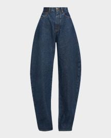 Round Denim Pants at Neiman Marcus