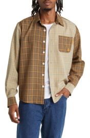 Round Two Mixed Plaid Button-Up Shirt at Nordstrom