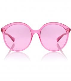 Round acetate sunglasses at Mytheresa