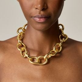 Rounded chainlink necklace at J. Crew